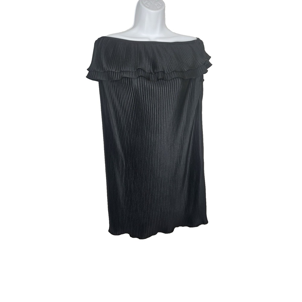 Juicy Couture Off the Shoulder Ribbed Top Pinkish Gray Metallic Stretch!‎ Size M